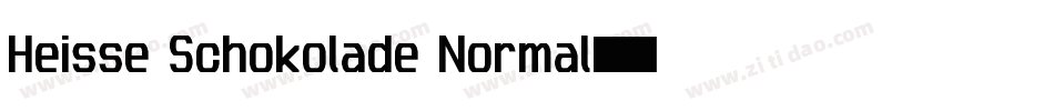 Heisse Schokolade Normal字体转换